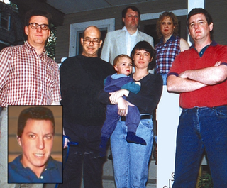 Just some of the many Benton residents who have leaned on each other for support since the terrible discovery of gym teacher Nancy Kimble's (inset) sexual preference for women.